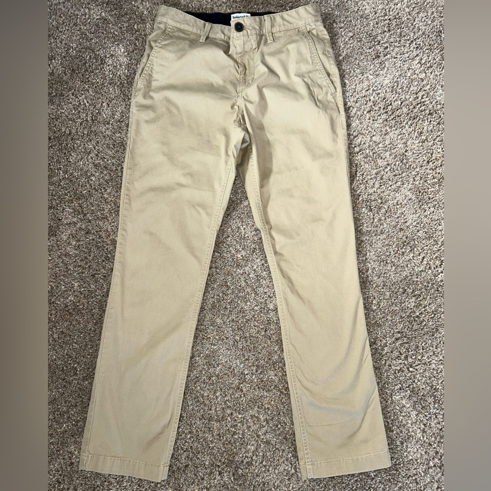 Timberland Men's Straight Leg Tan Casual Khaki Pants Size 30x30